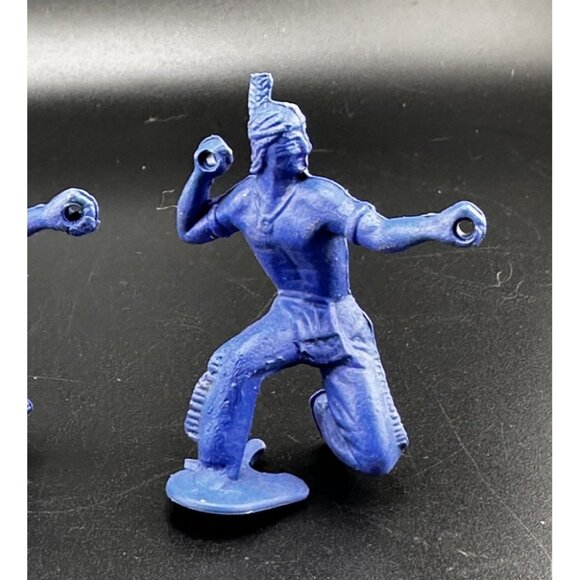 3 Vtg 1950S 60s Daniel Boone Blue Red Native American Indians Western Tim Mee - Picture 2 of 9